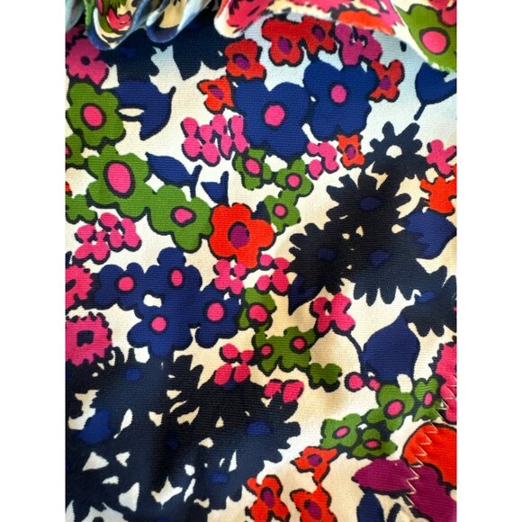 J. Crew String Bikini Bottom Size Medium Watermark Floral Multi Swimsuit Womens - Picture 2 of 4